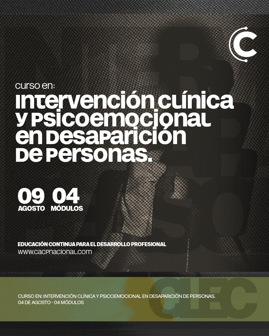 Intervención Clínica y Psicoemocional en Desaparición de Personas